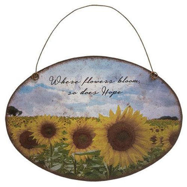 Sunflower Metal Wall Hanger - The Fox Decor